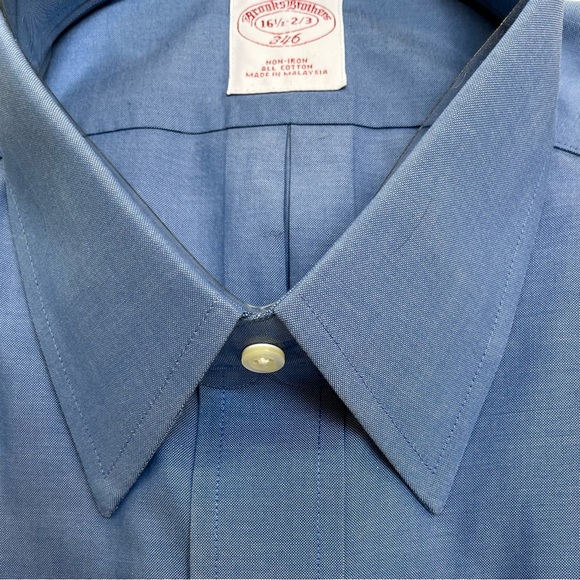Brooks Brothers Other - BROOKS BROTHERS {16.5} Non-Iron 346 Blue Dress Shirt NWT